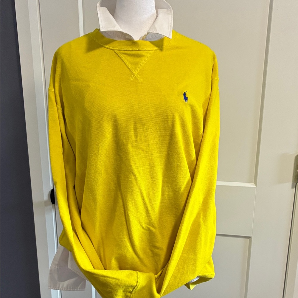 Polo by Ralph Lauren Bright Yellow Crewneck Sweater - mens’ XL